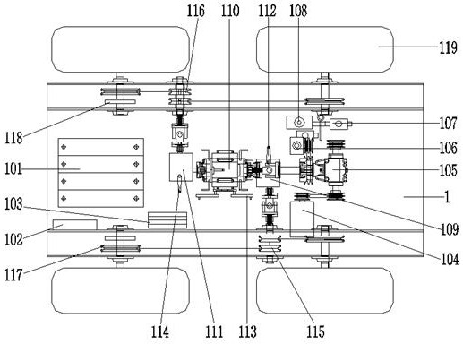 Multifunctional electric four-wheel-drive operation platform