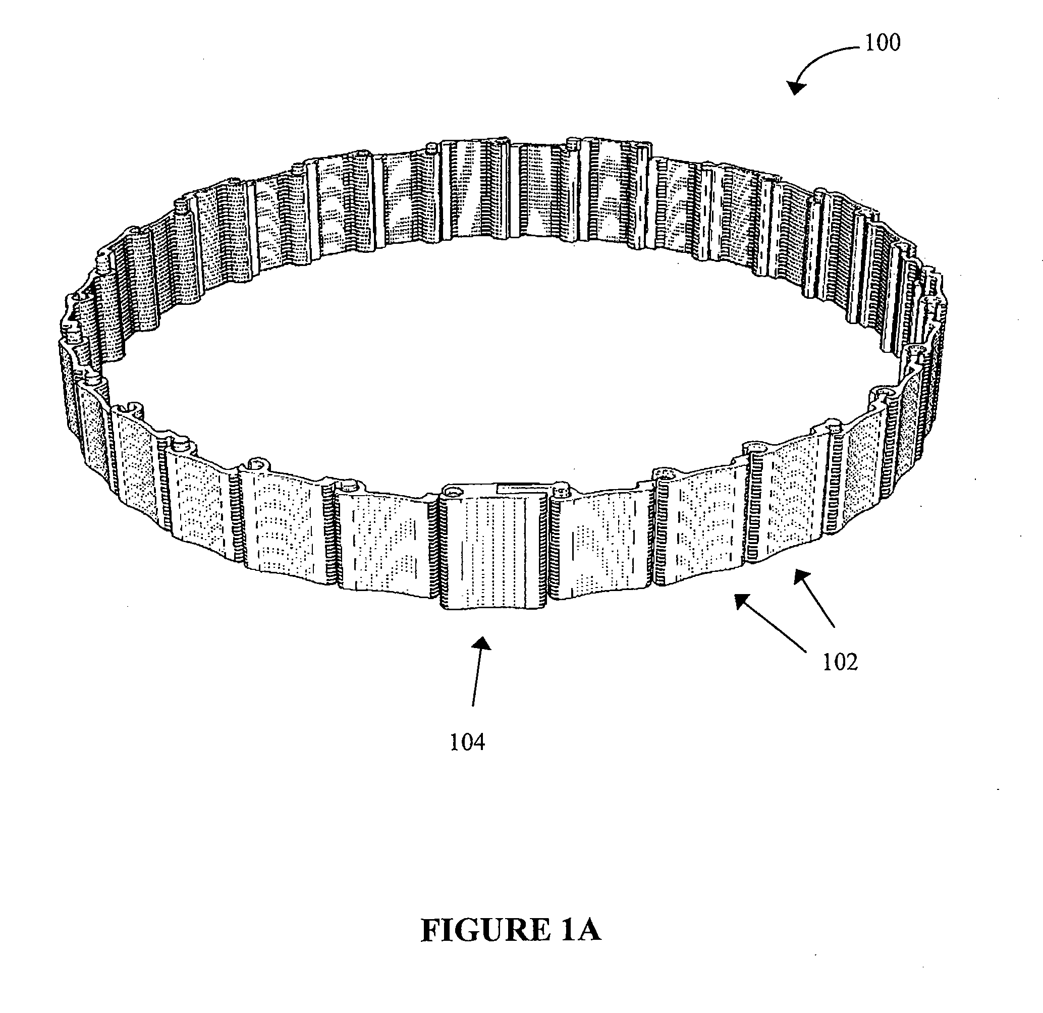 Flexible Wrap of Rotatably Interlocking Fluted Strips