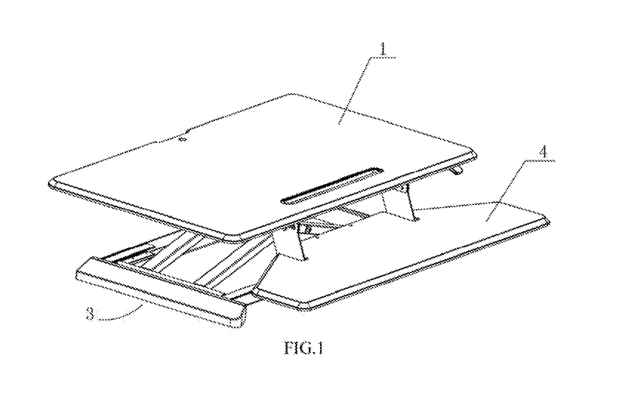 Desk-mounted lifting platform