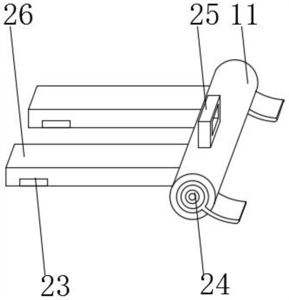 A sewing machine operating table for luggage production