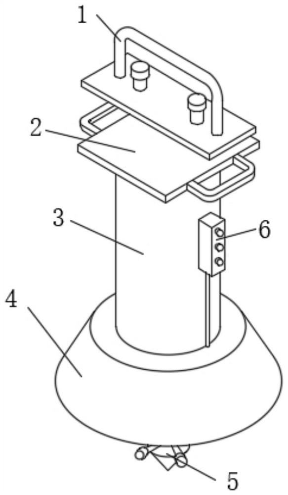 Concrete vibrating device for building