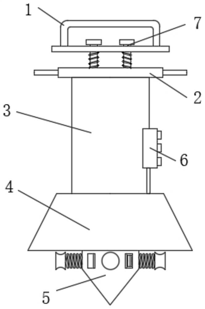 Concrete vibrating device for building