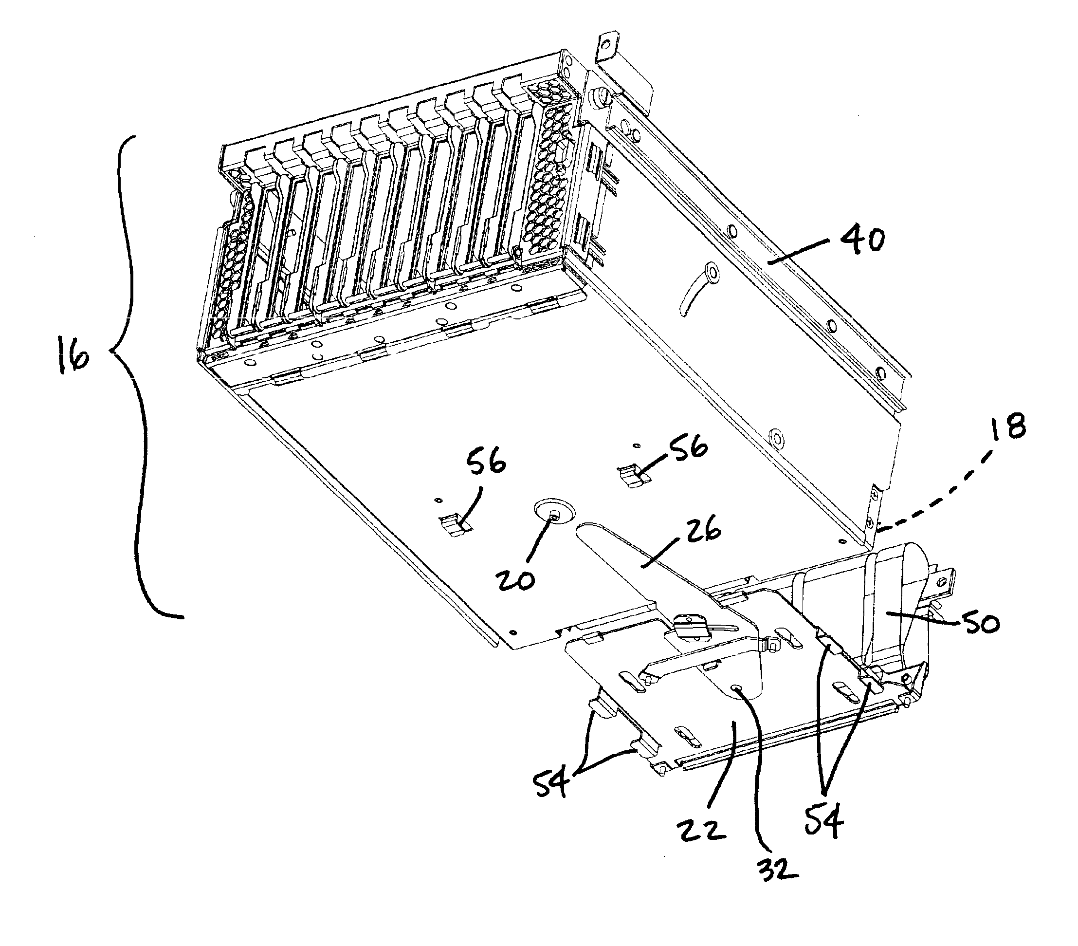 Modular computer system and mounting assembly therefor