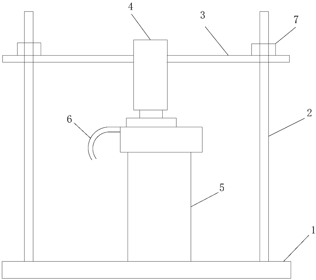 Vertical soldering clamp of hydraulic oil cylinder