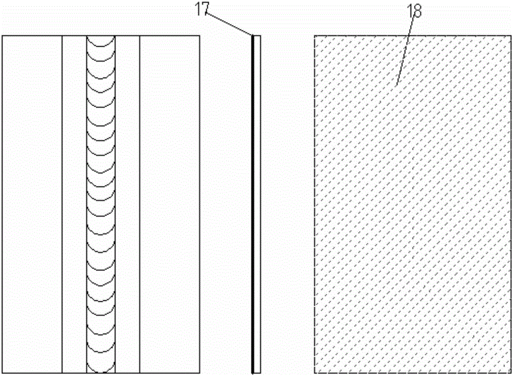 Method and device for laser peening correction size precision online control for welded metal plate