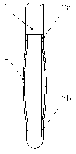 Elastic contact-pin contact part