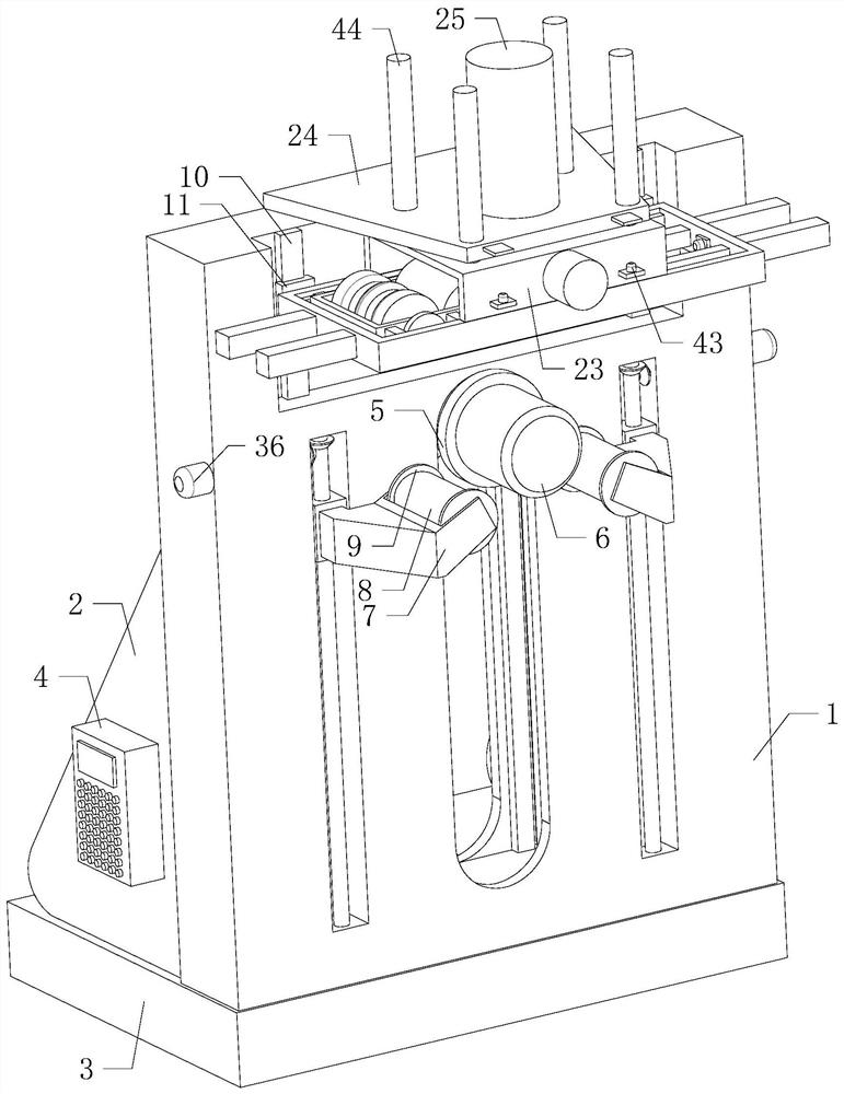 Ring rolling machine with main roller multi-station structure