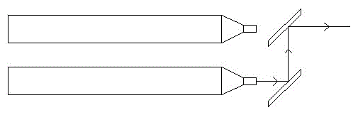 Reflecting laser generation device for cutting machine