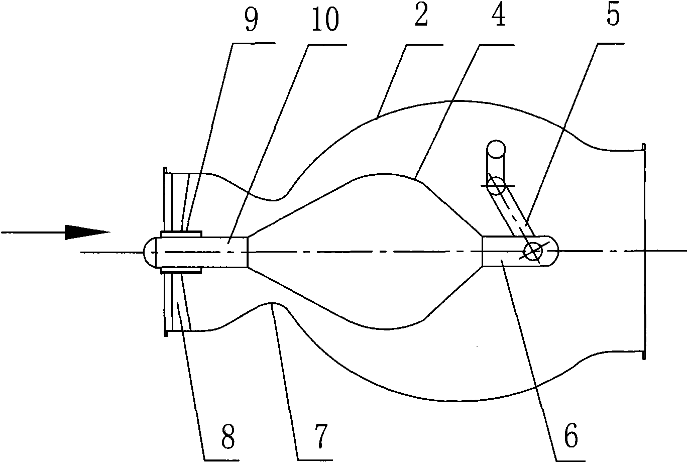 Blast furnace coal gas pressure reducing valve