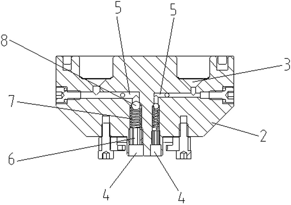 Two-component screw valve with constant pressure output