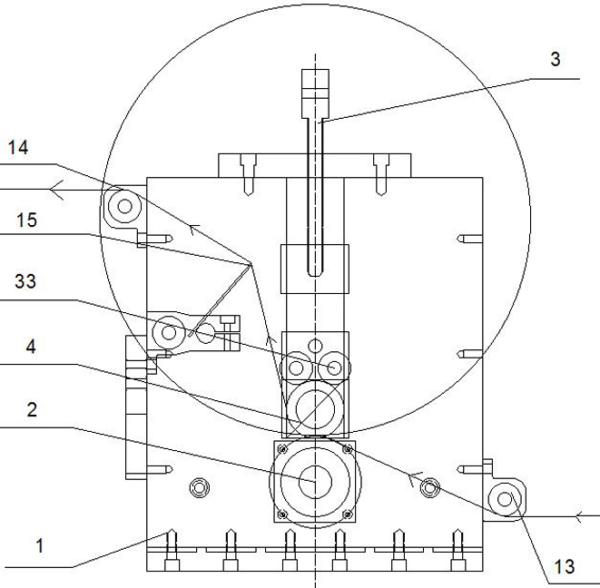 Outer conductor slotting device and slotting method of leaky coaxial cable