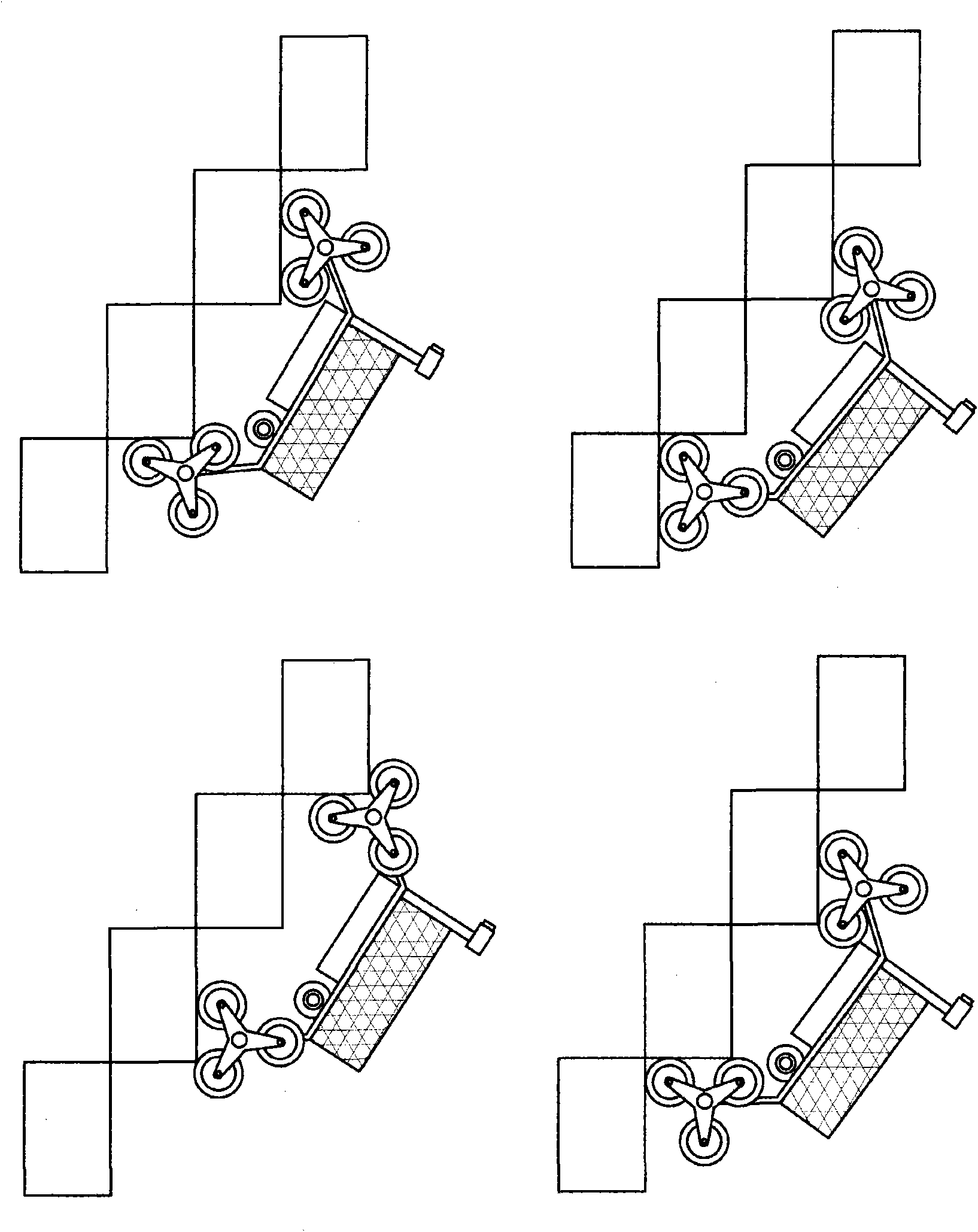 Electric intelligent barrow for upstairs