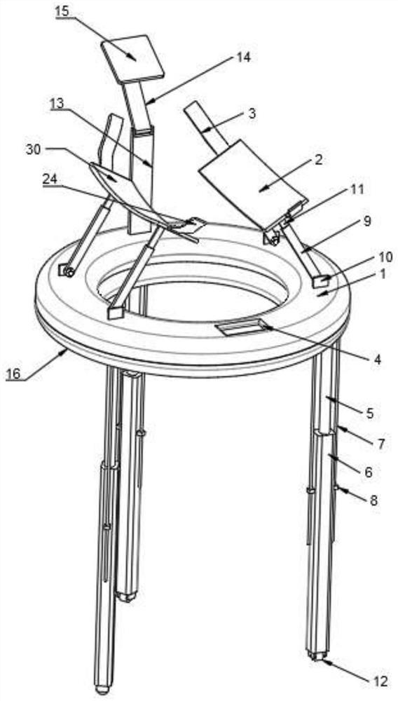 Wearable high-stability fetal heart rate monitoring device and fetal heart rate monitoring system