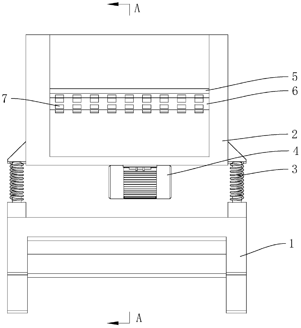 Recycled concrete aggregate screening device