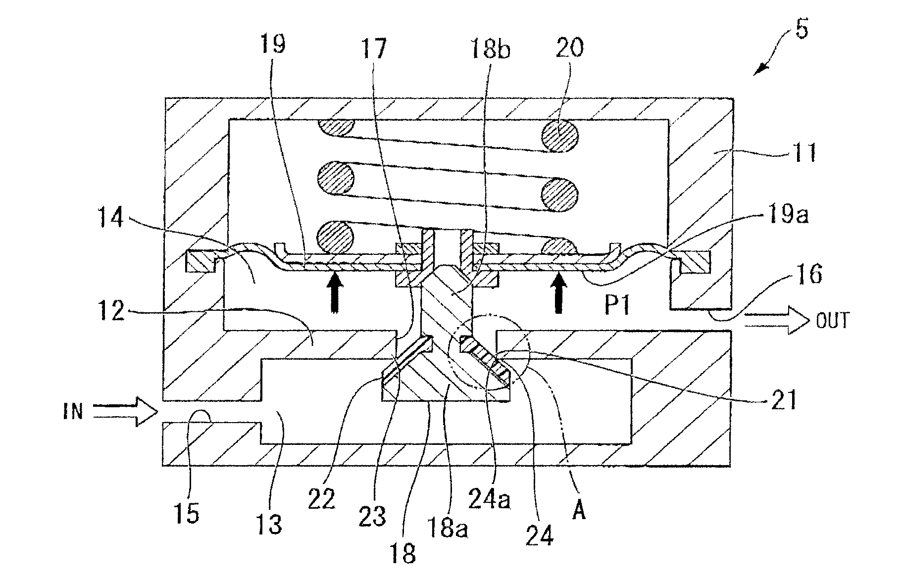 Pressure reducing valve having shutoff mechanism