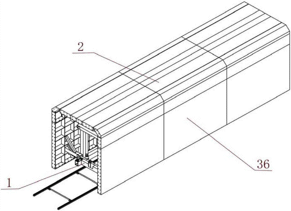 Vehicle type combined inner mold used for urban comprehensive pipe gallery building construction