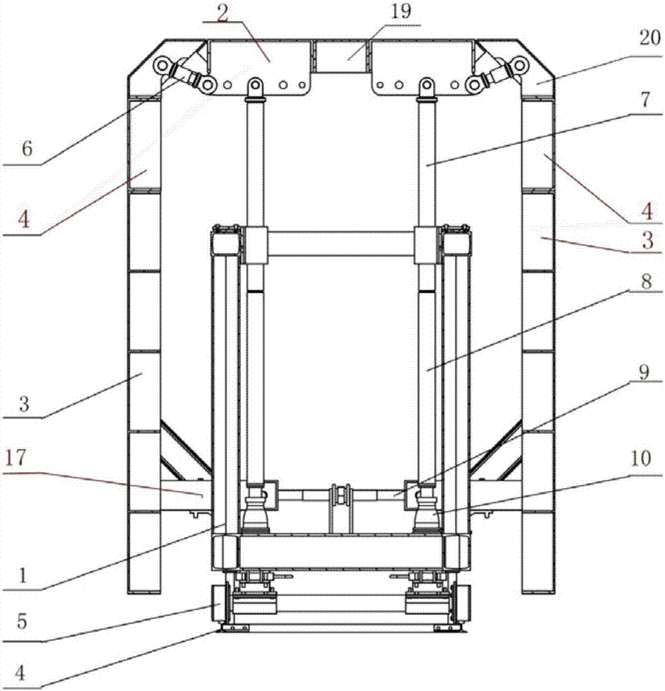 Vehicle type combined inner mold used for urban comprehensive pipe gallery building construction