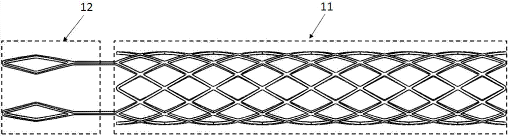 Biodegradable stent system for branch blood vessel at bifurcation