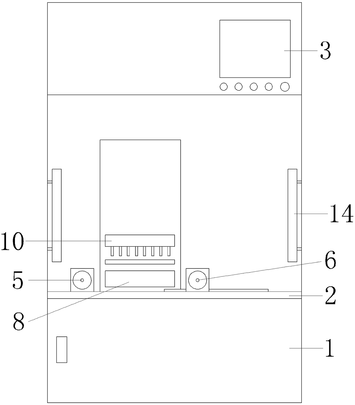 Punching device of rubber belt