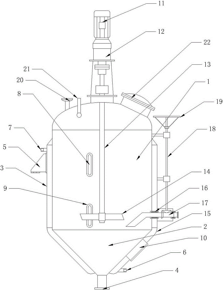 Alcohol precipitation tank