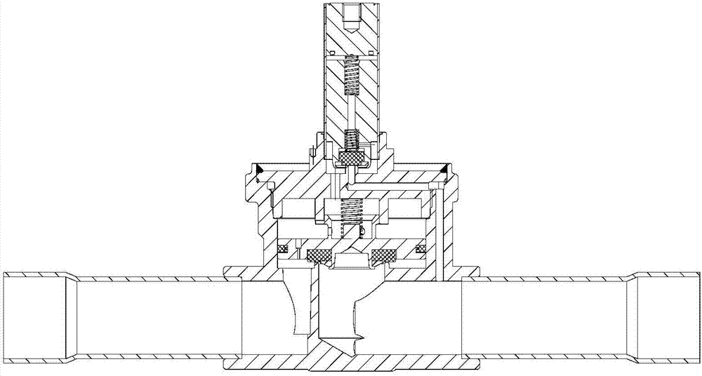 Pilot-operated electromagnetic valve