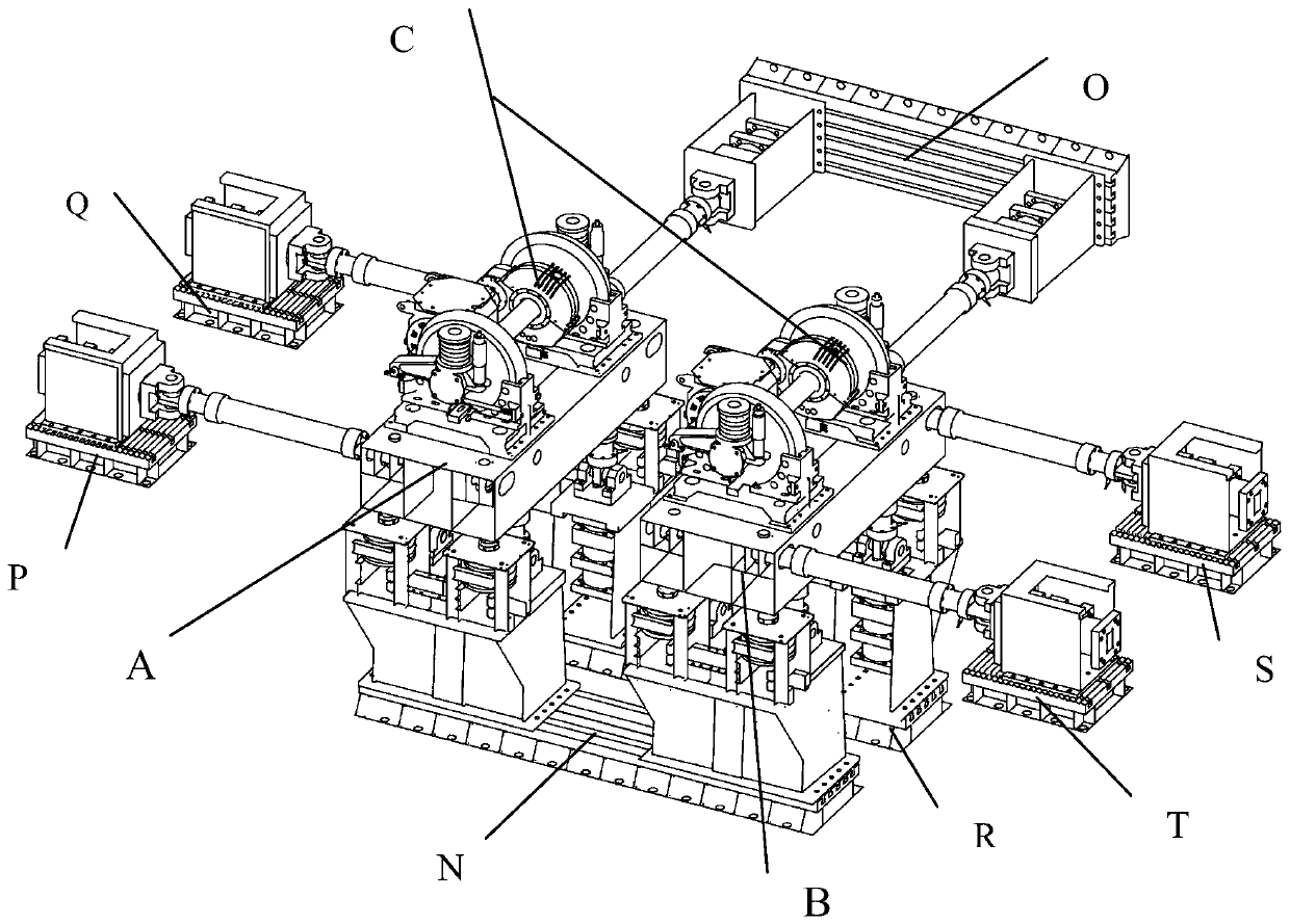 Rail vehicle dual six degrees of freedom motion test platform