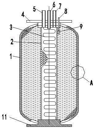 Flexible underwater storage tank