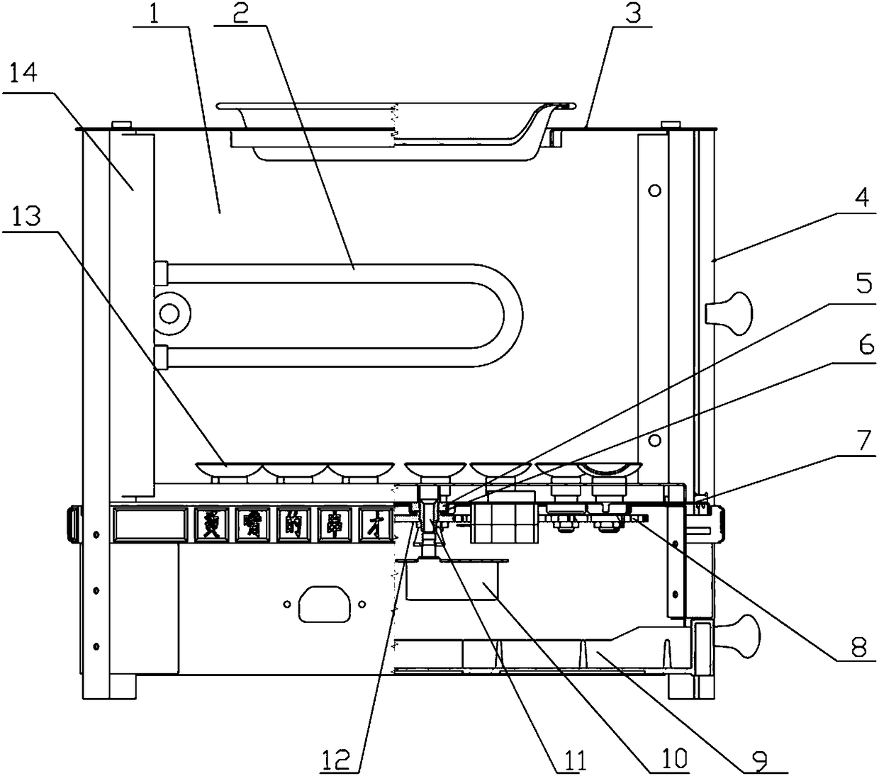 Portable vertical type environmentally-friendly kebab oven