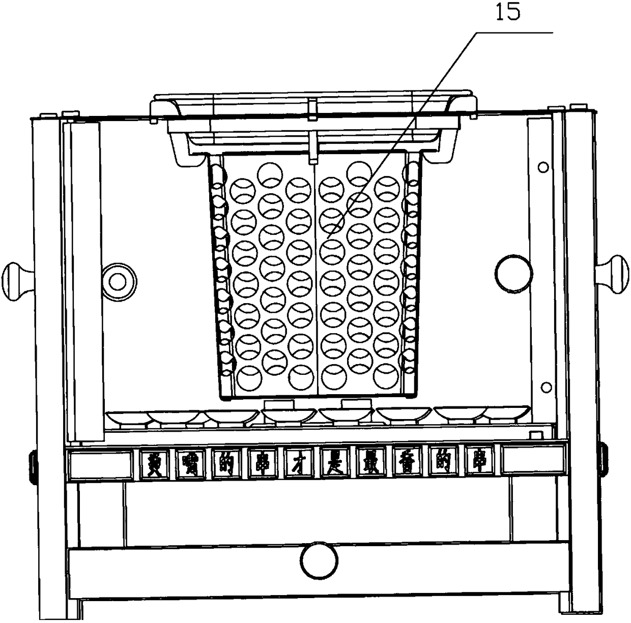 Portable vertical type environmentally-friendly kebab oven