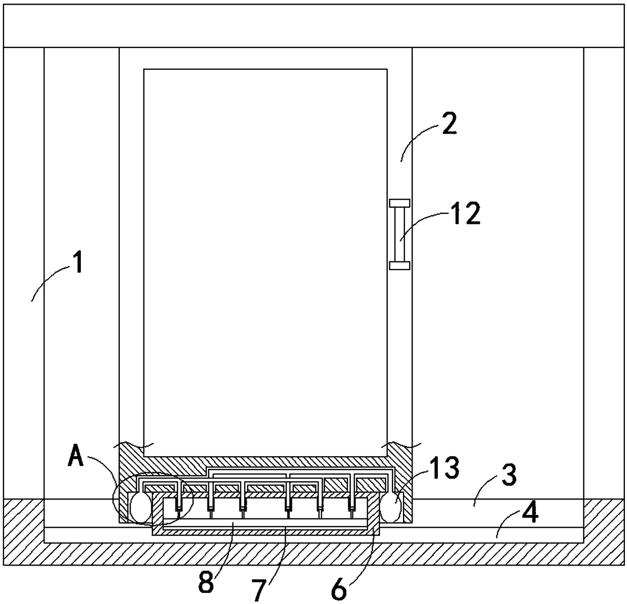 Labor-saving anti-collision sliding window