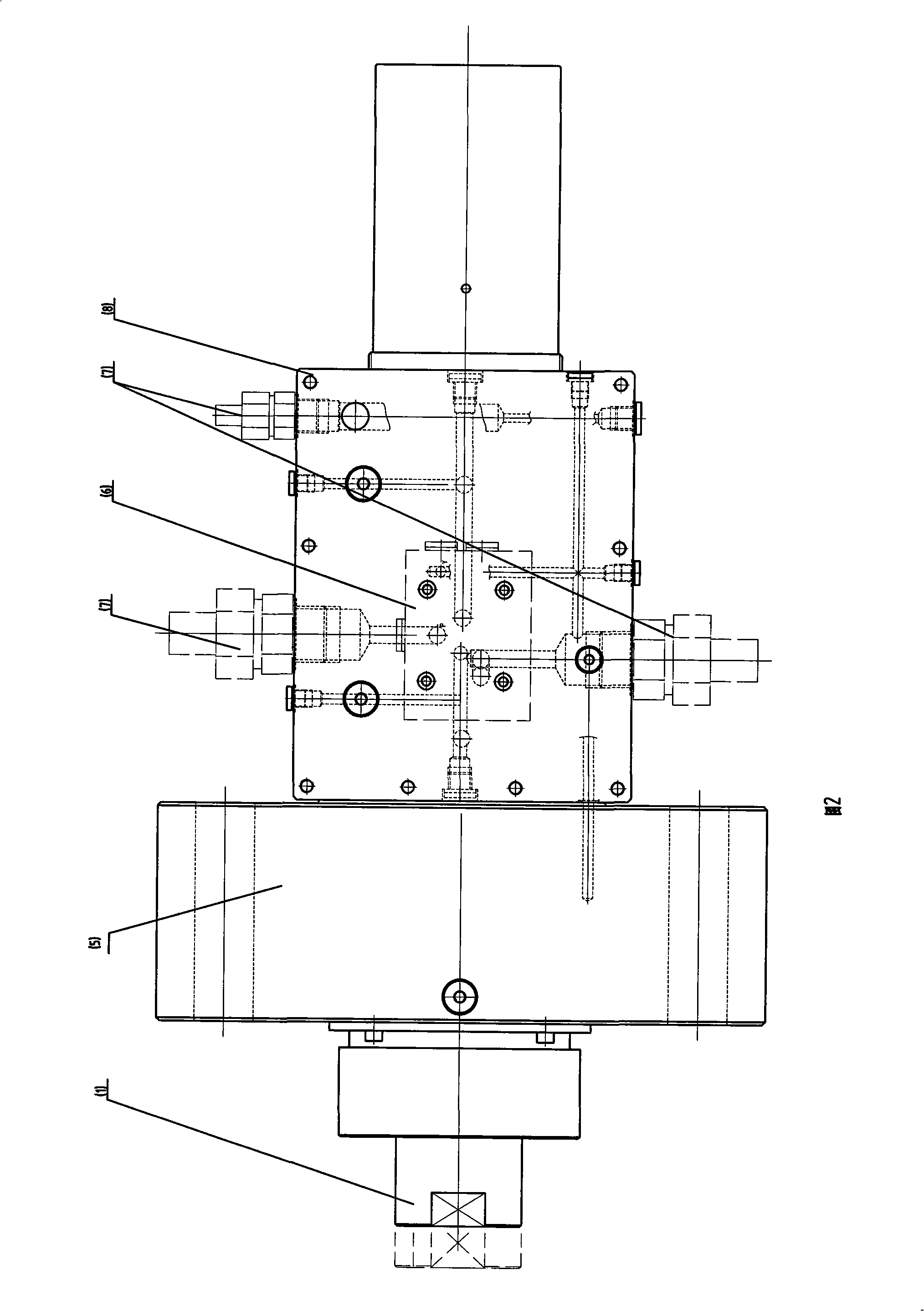 Floating guiding hydraulic cylinder