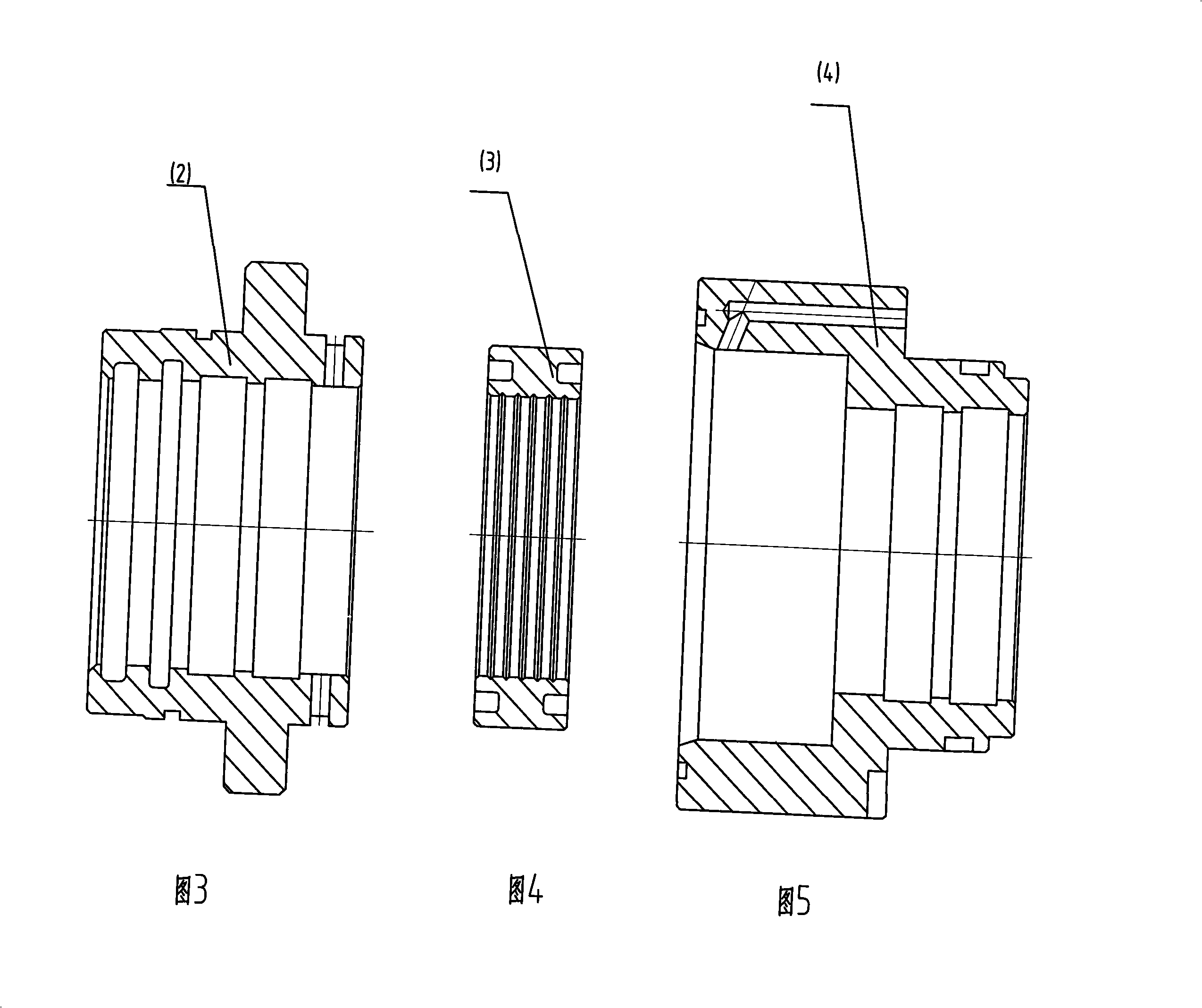 Floating guiding hydraulic cylinder