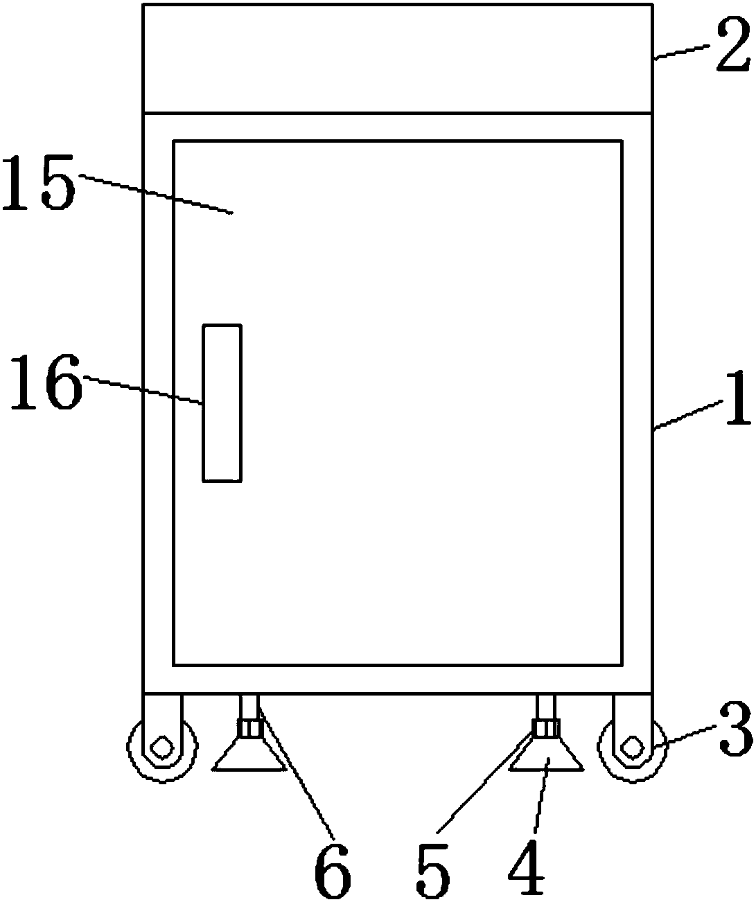 Floor type server protective cabinet