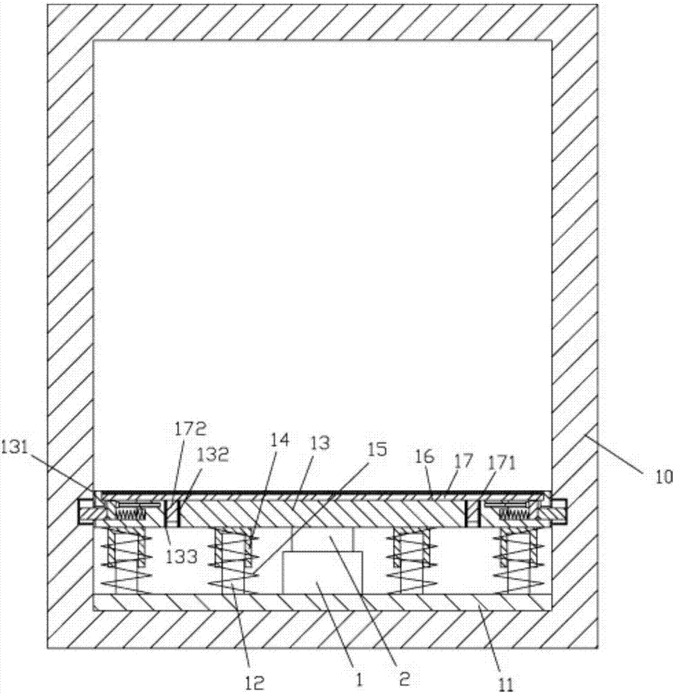 Buffering limiting lift car