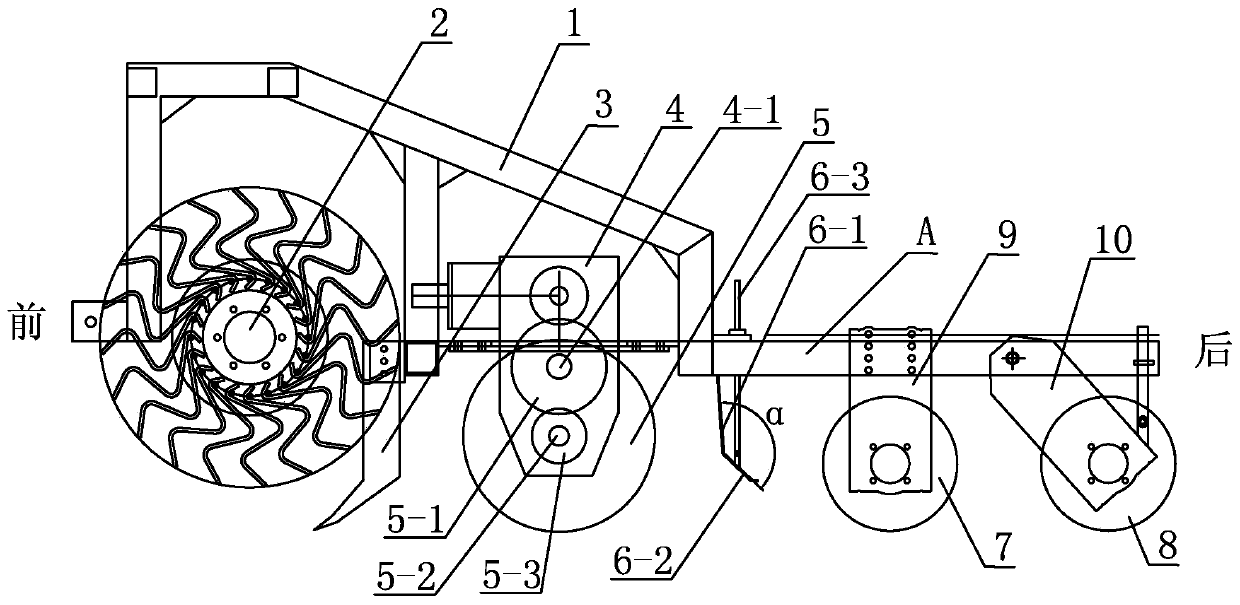 Straw row-returning shallow-pressing covering strip tiller