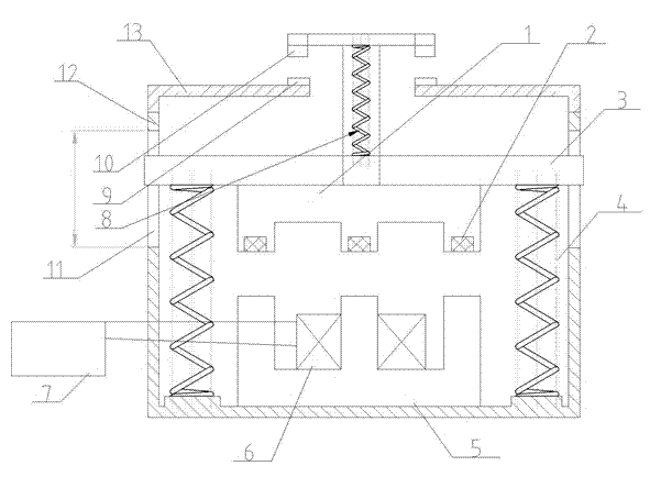 Permanent magnet intelligent contactor having electromagnetic controllable counterforce and capable of guaranteeing normal switching-off