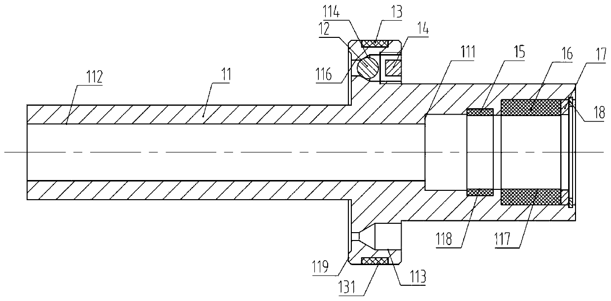 Elastic daub buffer of subway vehicle