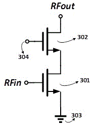 Improved cascode radio frequency power amplifier