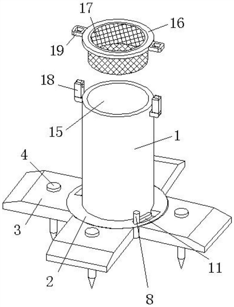 Rain sewage sample collection device