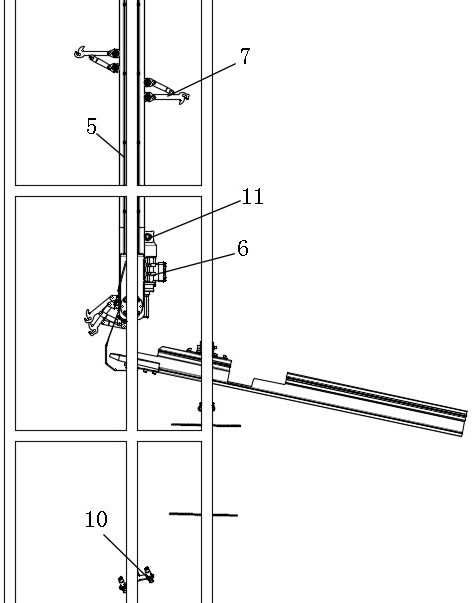 A vehicle cross-floor down transportation system and its control method