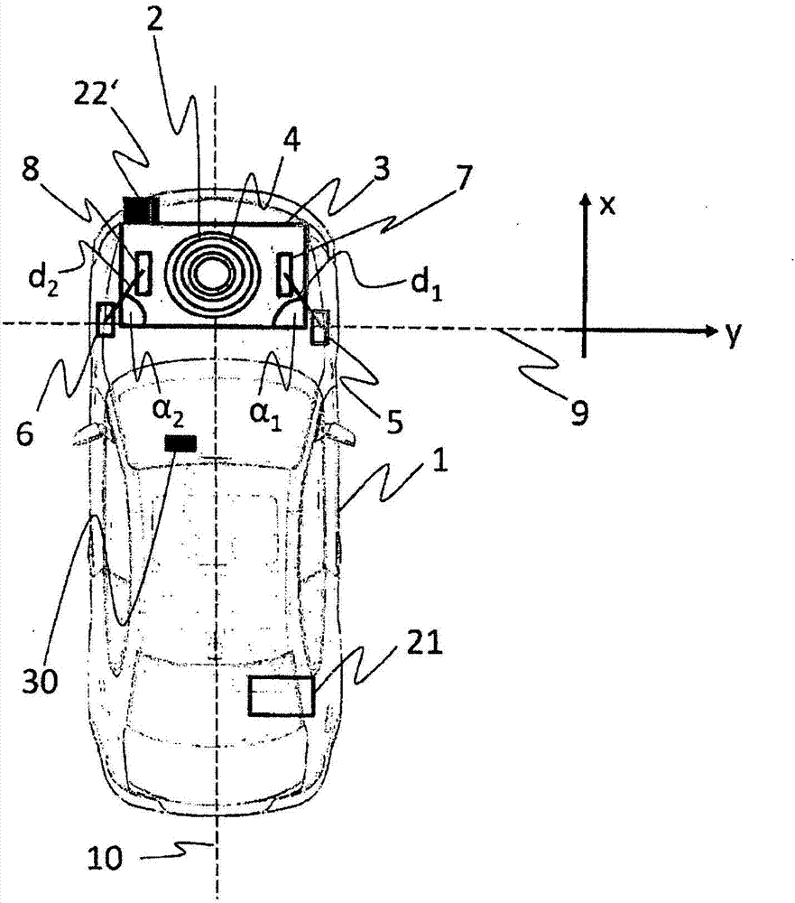 Positioning system with a radio-based locking system