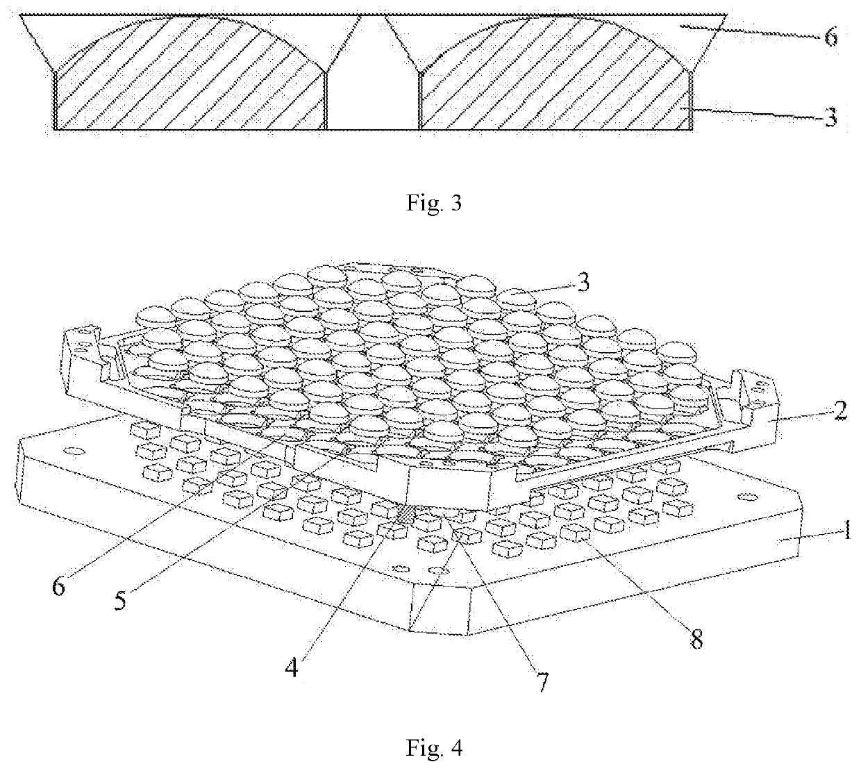 Device and method for installing and fixing lens