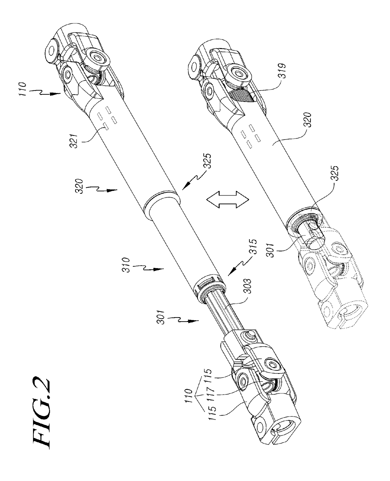 Steering apparatus for vehicle