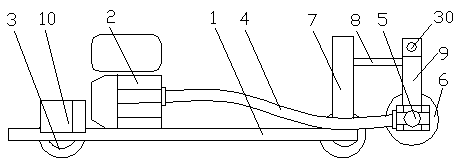 A double-connected automatic derusting machine for rails