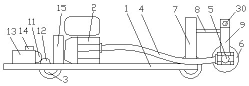 A double-connected automatic derusting machine for rails