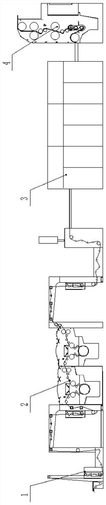 Textile dyeing and finishing integrated production system with high-frequency oscillation structure