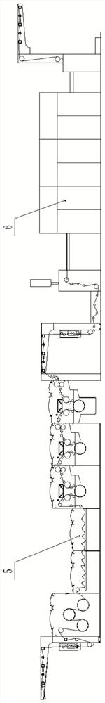 Textile dyeing and finishing integrated production system with high-frequency oscillation structure