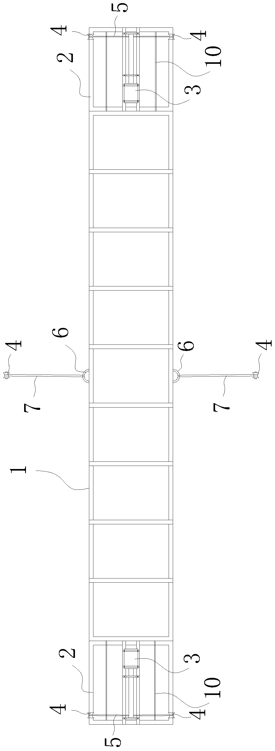 Hanging basket capable of moving horizontally and vertically