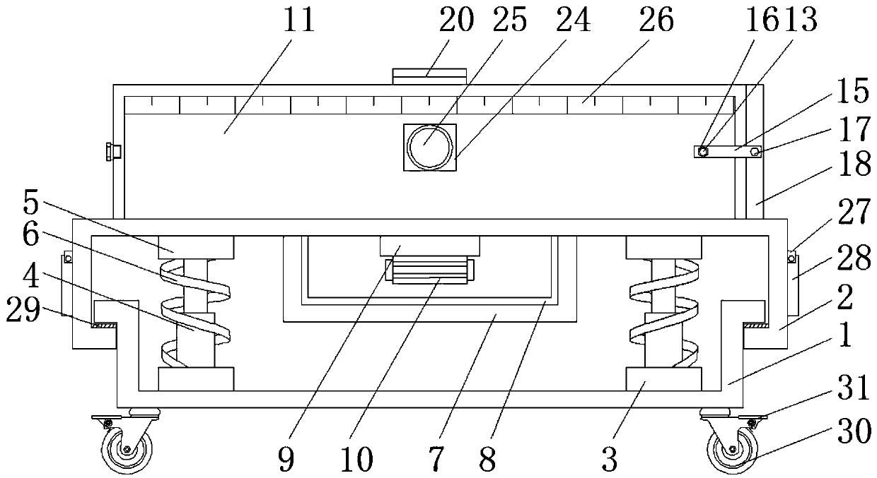 An adjustable concrete precast mold