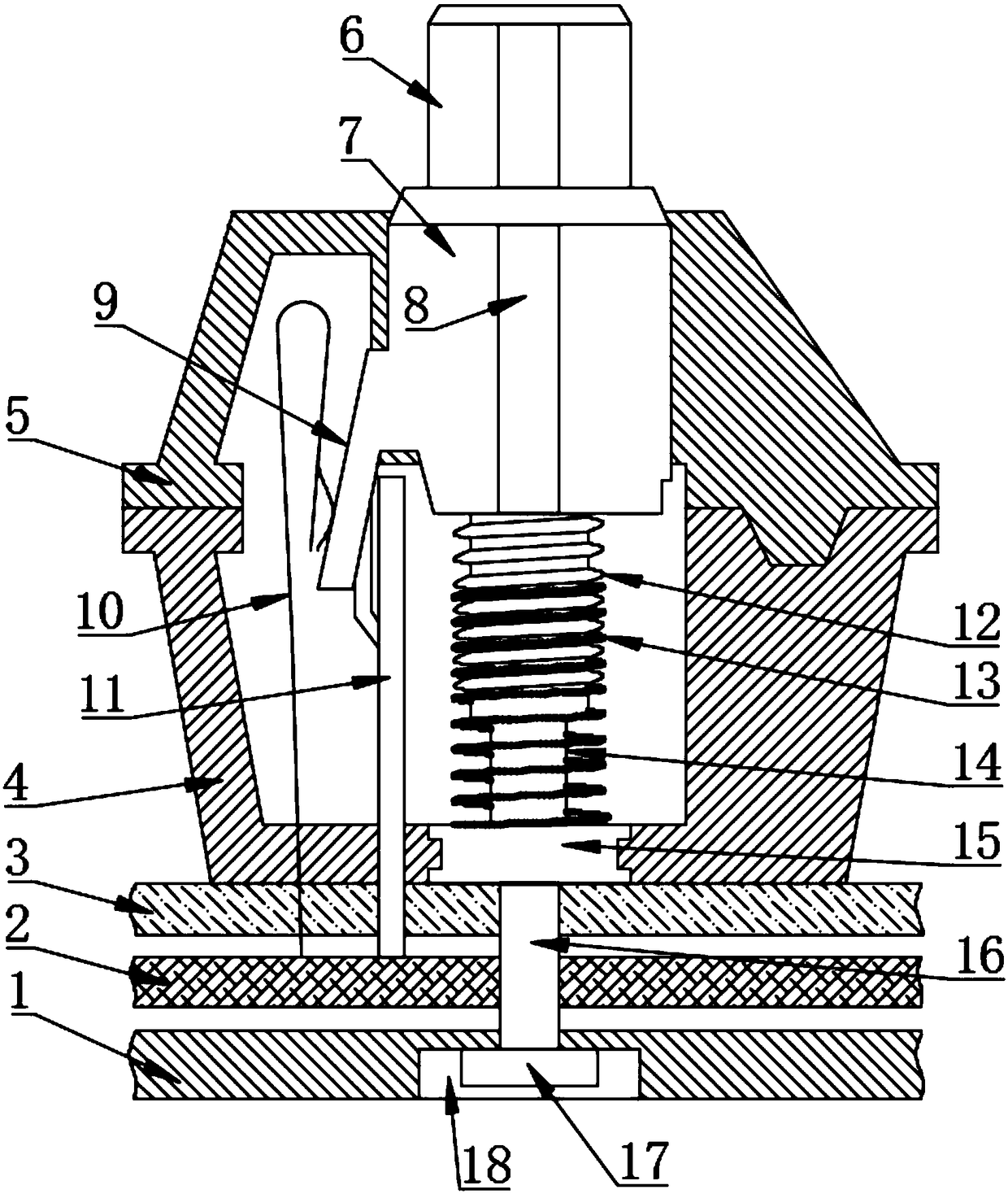 Mechanical keyboard capable of regulating key travel